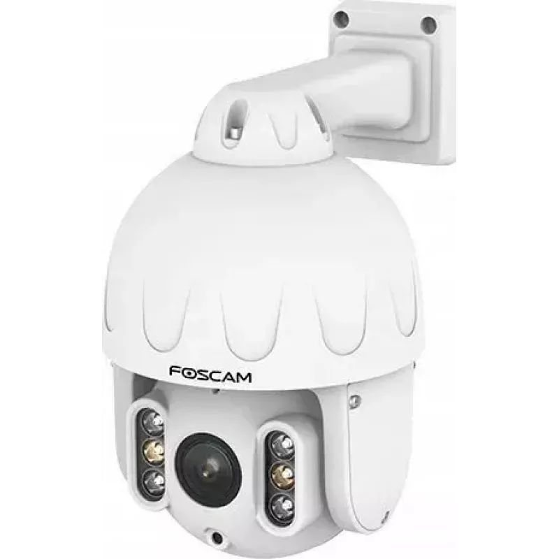IP PTZ-Überwachungskamera Foscam SD8EP — 8 MP, 4-fach optischer Zoom, 6-fach digital, 355° Schwenken, 90° Neigen, IP66, Außenbereich, weiß