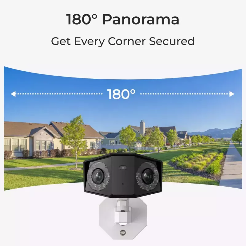 IP-Überwachungskamera Reolink Duo P730 4K, 8 MP, 4608×1728 @20 fps, PoE/DC, IP66, PIR, 30 m IR, MicroSD bis 256 GB