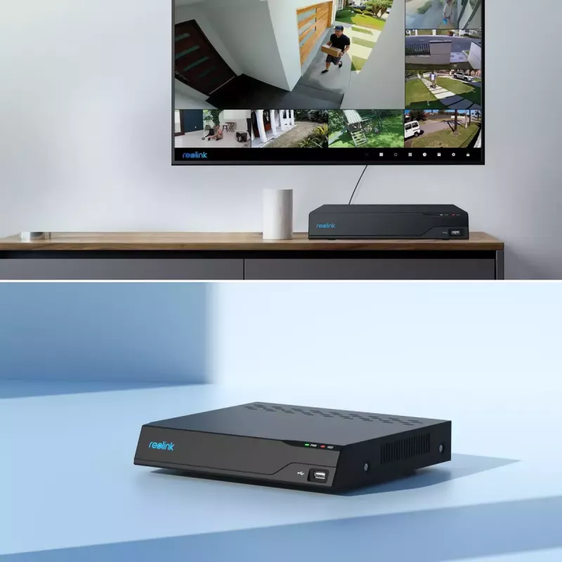 NVR Reolink NVS8(NHD) 8-Kanal PoE NVR, 8 PoE-Anschlüsse, 4K (3840×2160) Unterstützung, H.265, 2×HDD bis zu 12 TB, HDMI/VGA/eSATA