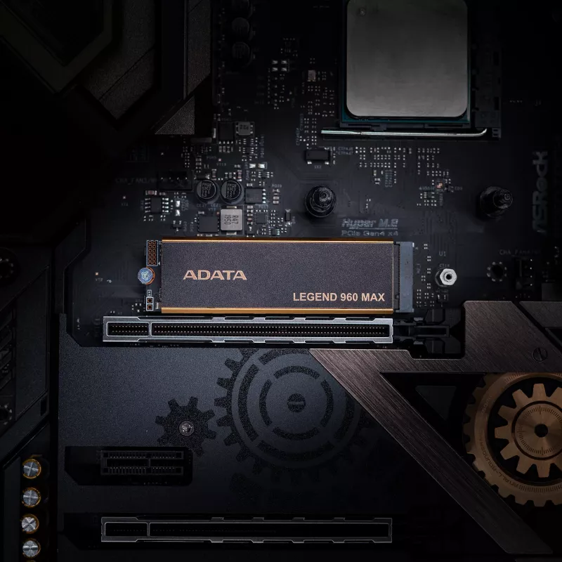 Internes M.2 2280 NVMe SSD ADATA LEGEND 960 MAX 1 TB PCIe 4.0, Lesen 7400 MB/s, Schreiben 6000 MB/s, 3D NAND