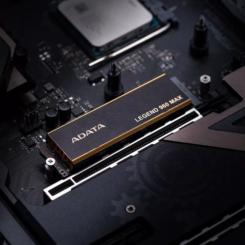 Internes M.2 2280 NVMe SSD ADATA LEGEND 960 MAX 1 TB PCIe 4.0, Lesen 7400 MB/s, Schreiben 6000 MB/s, 3D NAND