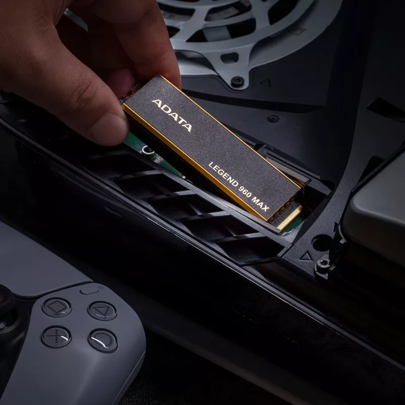 Internes M.2 2280 NVMe SSD ADATA LEGEND 960 MAX 1 TB PCIe 4.0, Lesen 7400 MB/s, Schreiben 6000 MB/s, 3D NAND