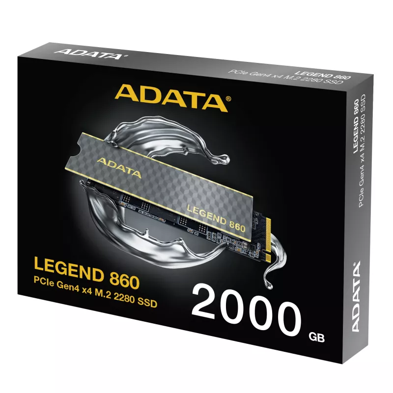 ADATA LEGEND 860 SLEG-860-2000GCS interne Solid-State-Festplatte 2 TB M.2 PCI Express 4.0 NVMe 3D NAND