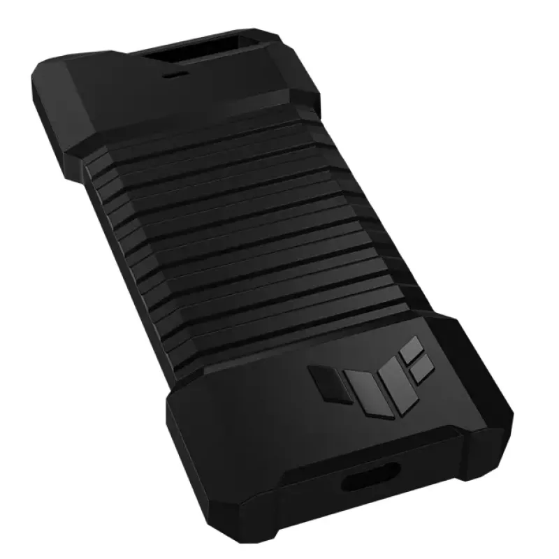 SSD enclosure ASUS ESD-T1A/BLK/G/AS — M.2 (SATA/PCIe) single-bay, USB-C 3.2 Gen2, 10 Gbit/s, Schwarz, key lock