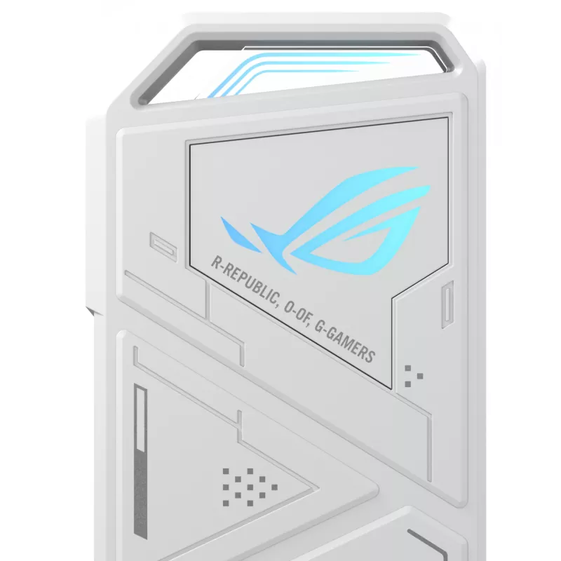 SSD-Gehäuse ASUS ROG Strix Arion White Edition — M.2 PCIe, USB Type-C 10 Gbit/s, für eine SSD
