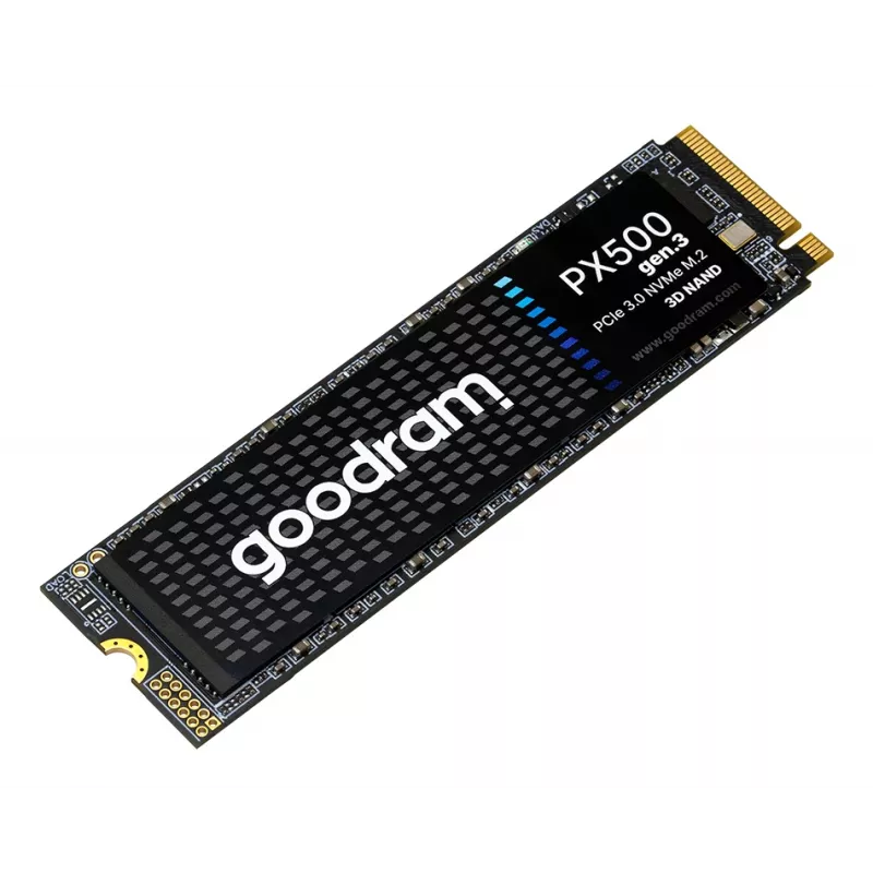 Interne SSD GOODRAM PX500 GEN.3 M.2 1 TB – PCIe 3.0 NVMe, Lesen 3300 MB/s, Schreiben 2700 MB/s, 2280
