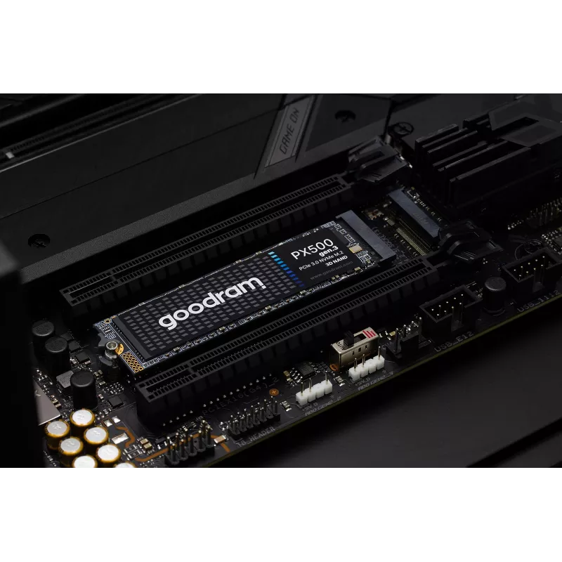 Interne SSD GOODRAM PX500 GEN.3 M.2 1 TB – PCIe 3.0 NVMe, Lesen 3300 MB/s, Schreiben 2700 MB/s, 2280