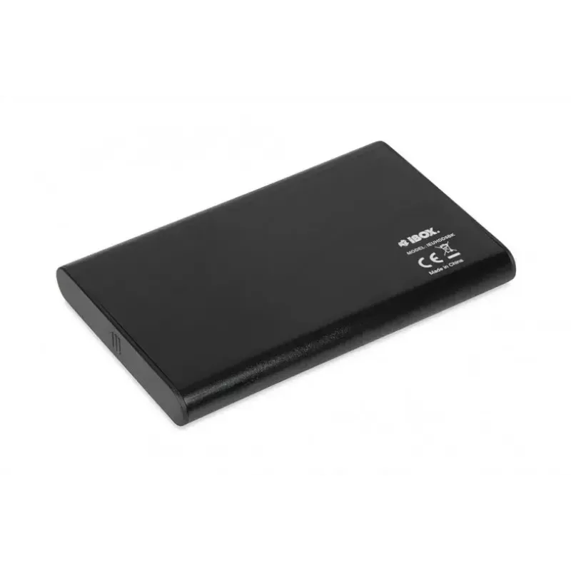 HDD/SSD-Gehäuse IBOX HD-05 Schwarz — 2,5 Zoll SATA III, USB 3.2 Gen 1 (5 Gbit/s), Micro-USB B, UASP, bis zu 10 TB
