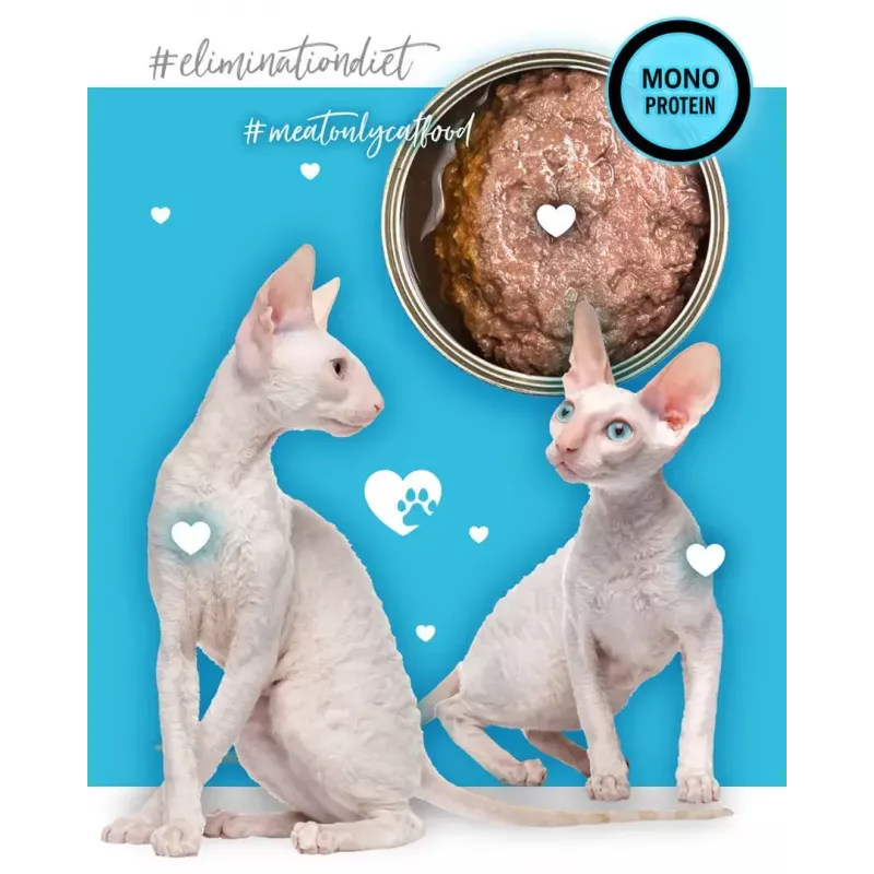 3Coty Nassfutter mit Ente für ausgewachsene Katzen, 80 g