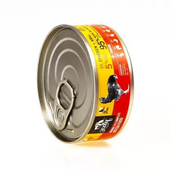 Nassfutter für Katzen 3coty Huhn mit Krill für Kätzchen, 80 g, Alleinfuttermittel, zuckerfrei, gluten- und sojafrei