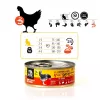 Nassfutter für Katzen 3coty Huhn mit Krill für Kätzchen, 80 g, Alleinfuttermittel, zuckerfrei, gluten- und sojafrei
