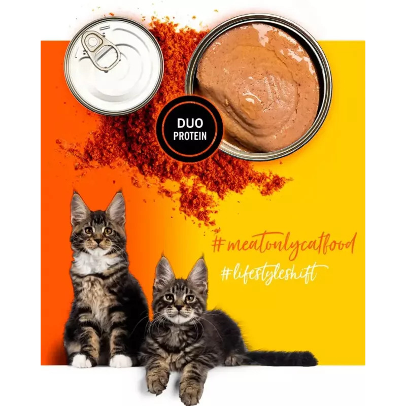 Nassfutter für Katzen 3coty Huhn mit Krill für Kätzchen, 80 g, Alleinfuttermittel, zuckerfrei, gluten- und sojafrei