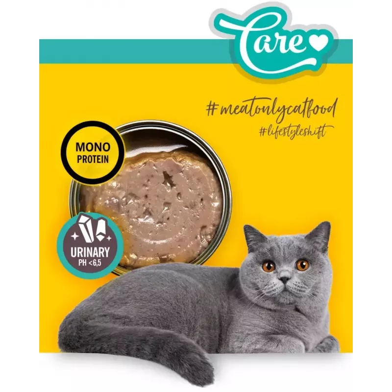 Nassfutter für Katzen 3coty Chicken Struvite care 80 g — Nassfutterbeutel, ausgewachsene Katzen, Huhn, Alleinfutter