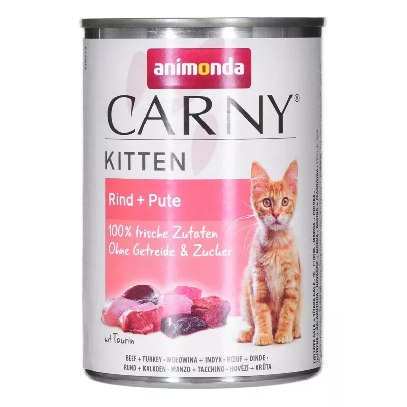 Animonda Carny Kitten Katzen-Nassfutter mit Rind und Pute, 400 g