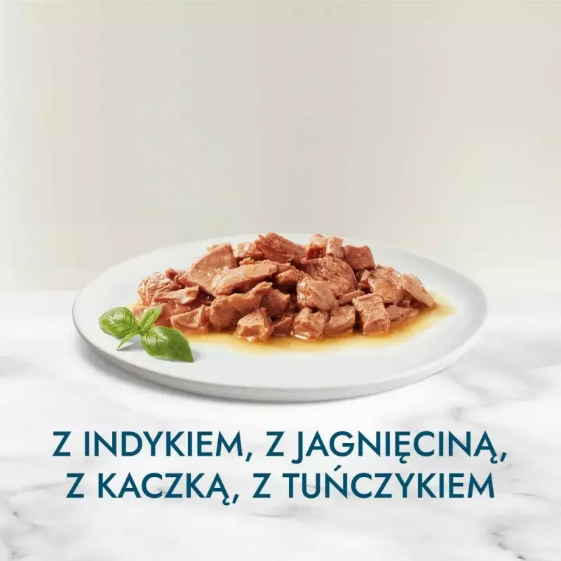 Nassfutter für Katzen Purina Nestlé GOURMET Perle Mini Filets in Sauce, Beutel 60 x 85 g, ausgewachsene Katzen, 80% Feuchtigkeit