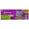 Nassfutter für Katzen Whiskas Mix Favourites in Gelee, 40 x 85 g Dosen, Thunfischgeschmack, ausgewachsene Katzen