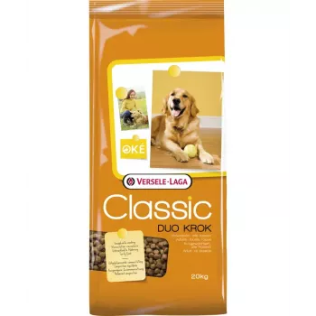 Trockenfutter VERSELE-LAGA Senior Duo Krok 20 kg — Geflügel, 22 % Protein, 8 % Fett, ausgewachsene Hunde