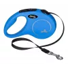 Rollleine Flexi New Classic S, Schnurleine, 5 m Länge, für kleine Hunde 5–10 kg, max. Belastung 15 kg, blau