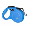 Rollleine Flexi New Classic S, Schnurleine, 5 m Länge, für kleine Hunde 5–10 kg, max. Belastung 15 kg, blau
