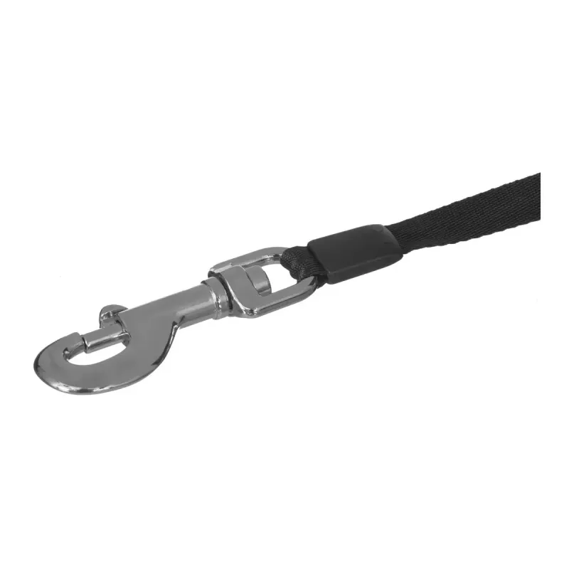 Flexi New Classic Rollleine 5 m, schwarzes Nylonband, für große Rassen bis 50 kg