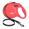 Flexi New Classic Rollleine 5 m, schwarzes Nylonband, für große Rassen bis 50 kg