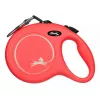 Flexi New Classic Rollleine 5 m, schwarzes Nylonband, für große Rassen bis 50 kg