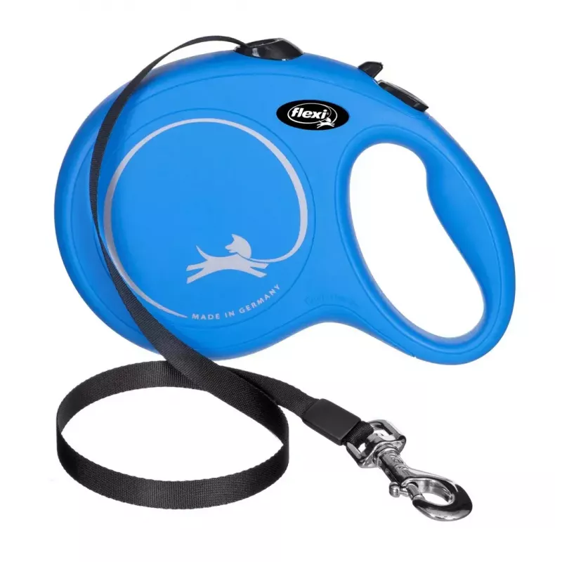 Rollleine Flexi New Classic 8 m — Flexi 8 m Schnurleine, blau, L, max. Tragkraft 50 kg