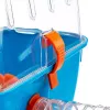 Käfig FERPLAST Combi 2 für Hamster, Blau Transparent, B795×T295×H263 mm, Technopolymer