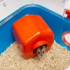Käfig FERPLAST Combi 2 für Hamster, Blau Transparent, B795×T295×H263 mm, Technopolymer