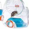 Käfig FERPLAST Combi 2 für Hamster, Blau Transparent, B795×T295×H263 mm, Technopolymer