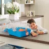 Käfig FERPLAST Combi 2 für Hamster, Blau Transparent, B795×T295×H263 mm, Technopolymer