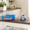 Käfig FERPLAST Combi 2 für Hamster, Blau Transparent, B795×T295×H263 mm, Technopolymer