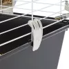 Käfig FERPLAST Casita 80 für Meerschweinchen 780×480×500 mm, Metall und Kunststoff, grau/schwarz-weiß