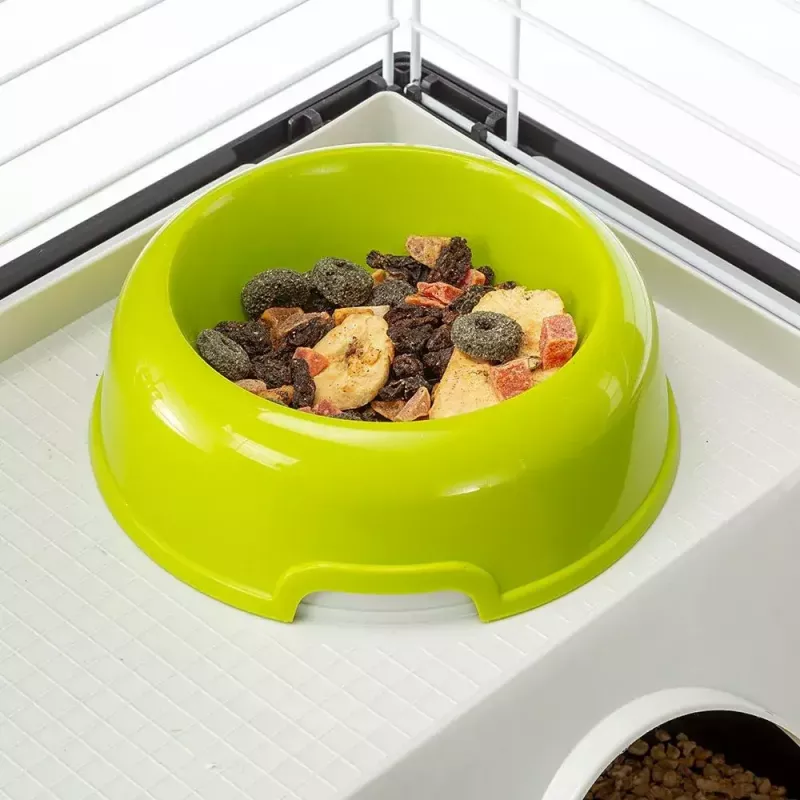 Käfig FERPLAST Casita 80 für Meerschweinchen 780×480×500 mm, Metall und Kunststoff, grau/schwarz-weiß