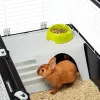 Cage FERPLAST Casita 120 für Kaninchen und Meerschweinchen, Metall/Kunststoff, 1190×580×600 mm, Weiß/Taupe