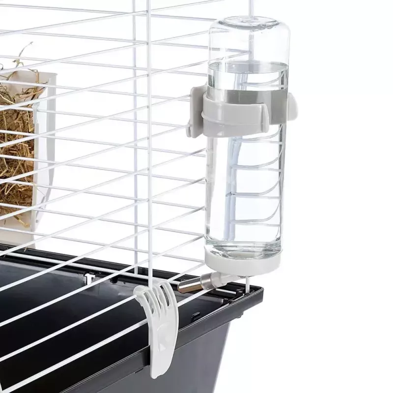 Cage FERPLAST Casita 120 für Kaninchen und Meerschweinchen, Metall/Kunststoff, 1190×580×600 mm, Weiß/Taupe
