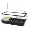 Cage FERPLAST Casita 120 für Kaninchen und Meerschweinchen, Metall/Kunststoff, 1190×580×600 mm, Weiß/Taupe