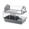 Käfig FERPLAST Barn 80 Kaninchen Grau Weiß — 780×480×650 mm, Metall & Kunststoff, inklusive Napf