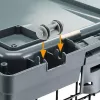 Hard-Hundetransportbox FERPLAST Superior 770×510×550 mm – Metall-/Kunststoffkäfig für kleine Hunde 5–9,9 kg, schwarz