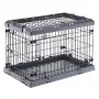 Hard-Hundetransportbox FERPLAST Superior 770×510×550 mm – Metall-/Kunststoffkäfig für kleine Hunde 5–9,9 kg, schwarz
