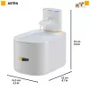 Haustierbrunnen FERPLAST ASTRA 3L mit Bewegungssensor — 3 l Technopolymer, Batterie-/DC-Betrieb, 3-stufige Filtration