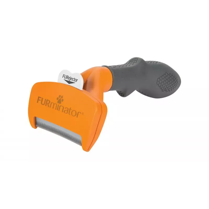 Entfilzungspinsel FURminator FUR151388 für mittelgroße Hunde (10–25 kg), kurzes Fell, grau orange