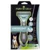 FURminator Katzenbürste FUR151296 — kleine Größe für langhaarige Katzen kleiner Rassen, schwarz, 200 g