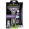FURminator M/L Enthaarungswerkzeug für Kurzhaarkatzen mit ergonomischem Griff und Edelstahlkante, 270 g