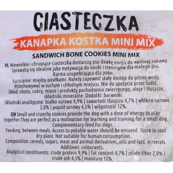Hundetrainingsleckerlis MACED Cube Cookies Mini Mix 1 kg — sortierte Mini-Würfelkekse, Geflügel-Mix