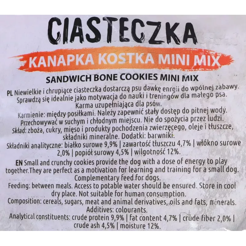 Hundetrainingsleckerlis MACED Cube Cookies Mini Mix 1 kg — sortierte Mini-Würfelkekse, Geflügel-Mix