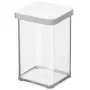 Lebensmittelspender rotho Loft 11604 rechteckig 1 L, transparenter Technopolymer, 100×100×142 mm