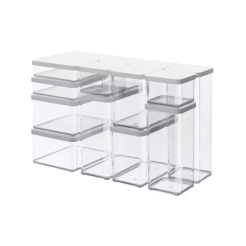 Futterbehälter rotho Dispenser Loft 11610 rechteckig 2,25 L, Technopolymer, weiß, 200×150×96 mm