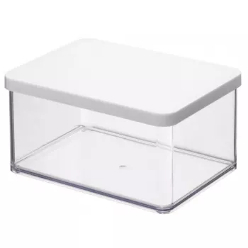 Futterbehälter rotho Dispenser Loft 11610 rechteckig 2,25 L, Technopolymer, weiß, 200×150×96 mm