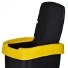 Drei-Fächer-Abfallsortierer rotho Twist 3 × 25 L (Technopolymer, schwarz, 252×333×476 mm)